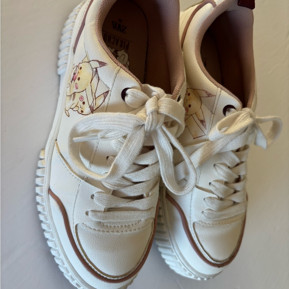 Zara White and pink Women's Sneakers